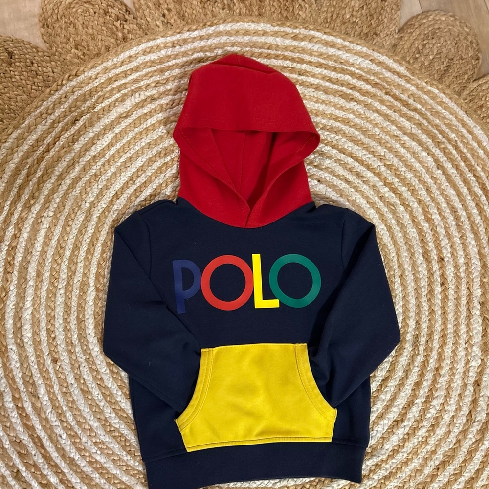 Polo by Ralph Lauren Kids Colorful Hoodie - Red, Blue, Yellow